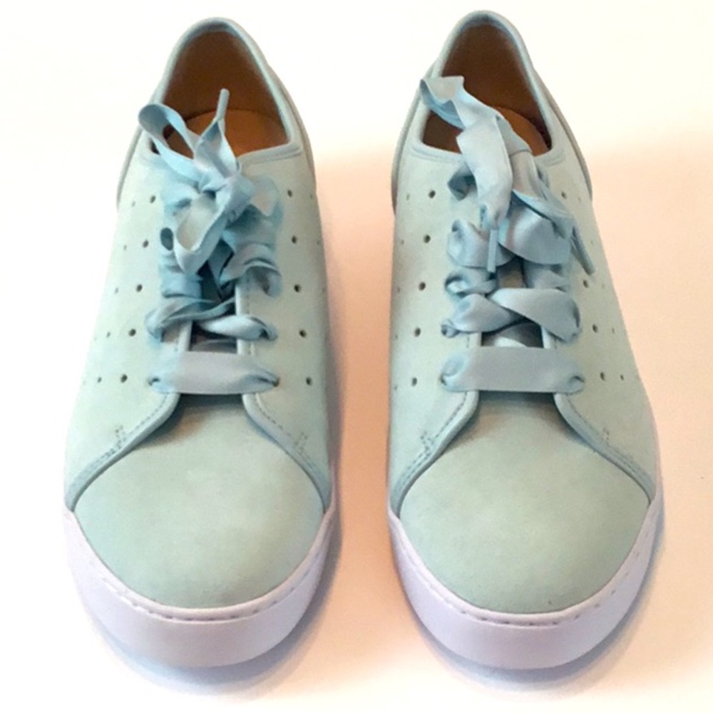 Vionic Mint Green, Mist Suede Sneakers.